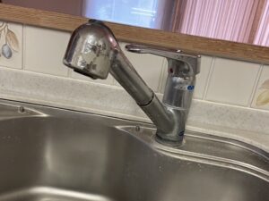 京都キッチン取付け隊　カートリッジそのままで浄水栓の交換　施工前
